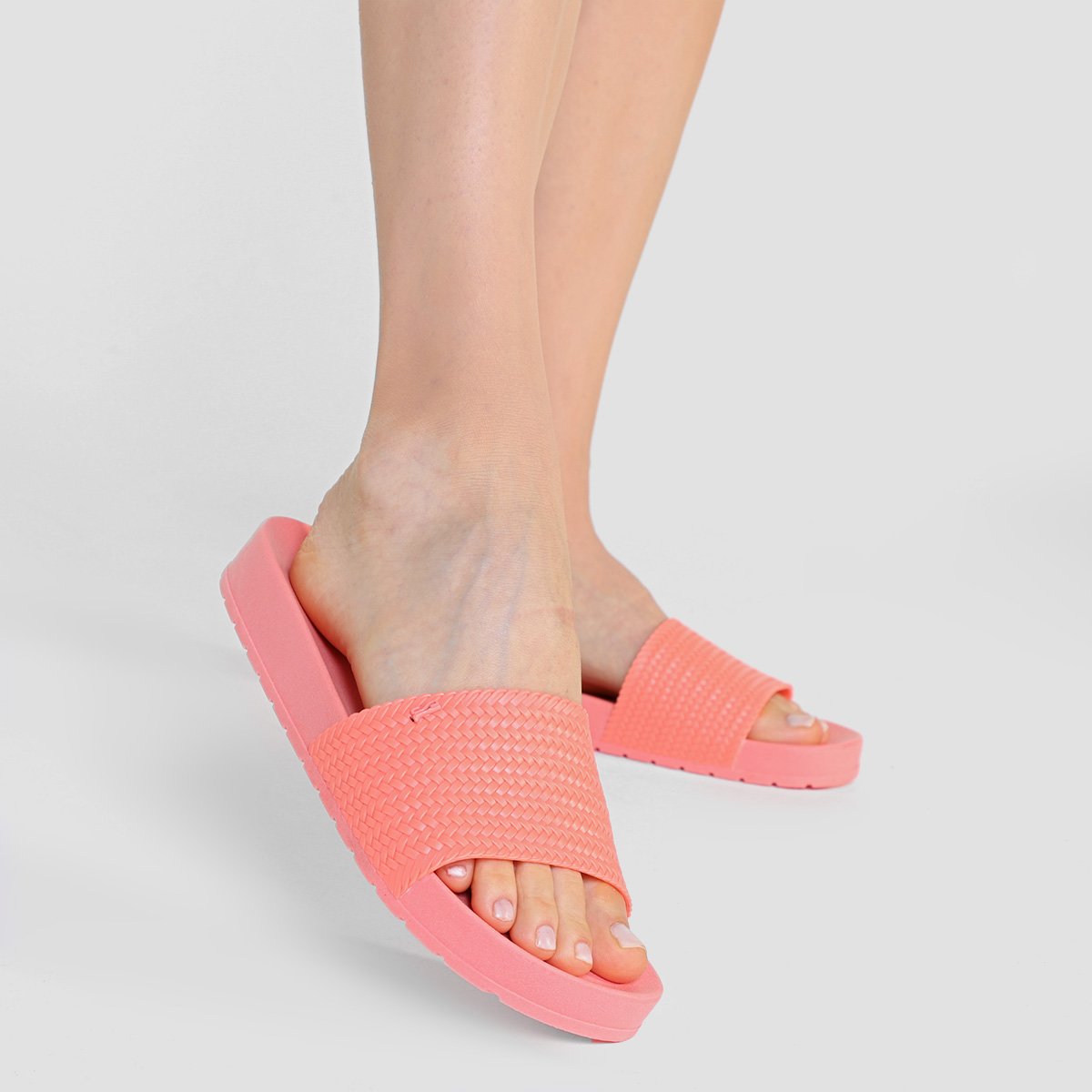 Rasteira Santa Lolla Slide Borracha Textura - Tam: 33/34 - 1