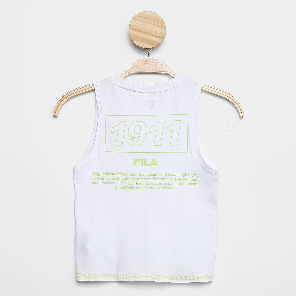 Regata Juvenil Fila Essencial Print Feminina - Tam: 8A - 1