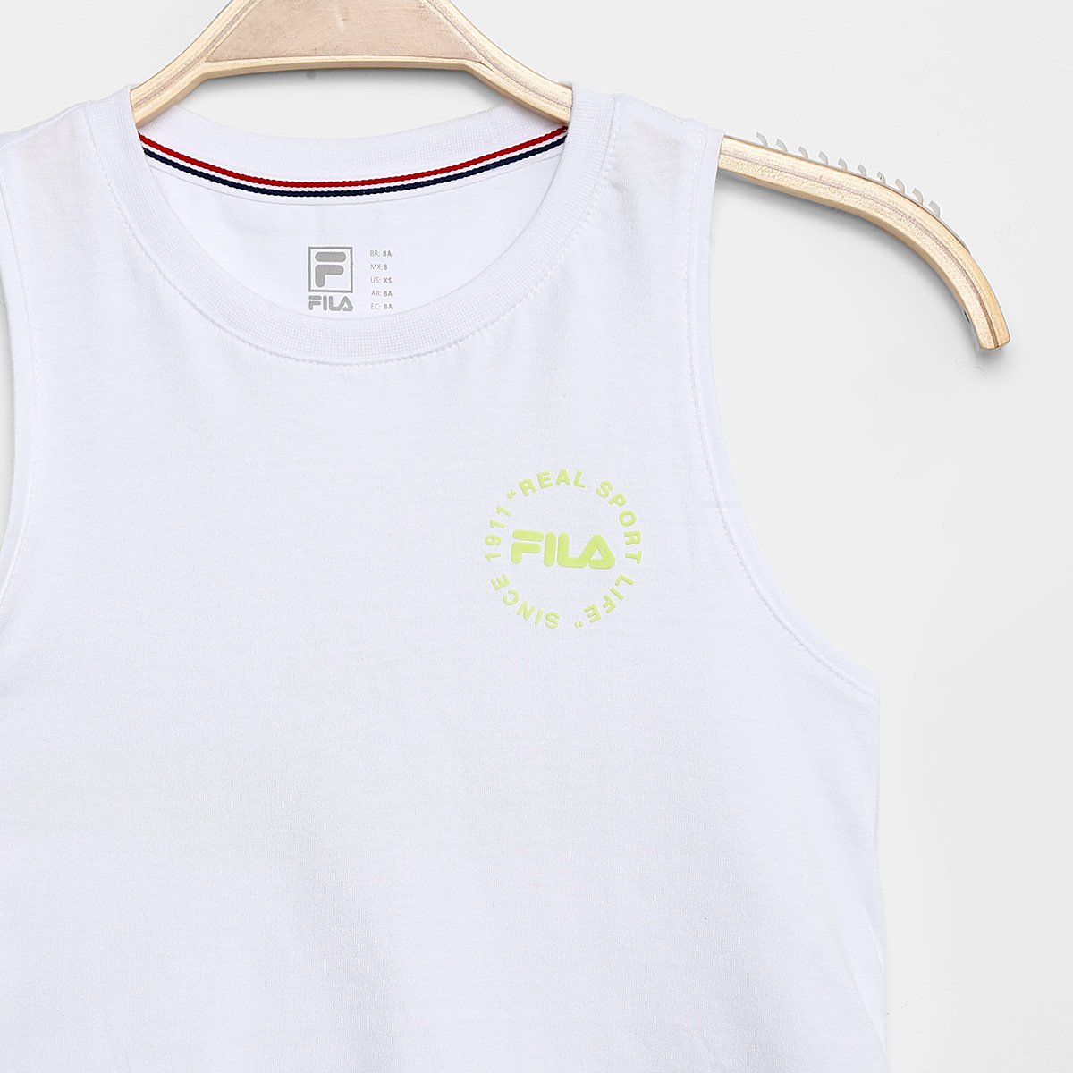 Regata Juvenil Fila Essencial Print Feminina - Tam: 8A - 2