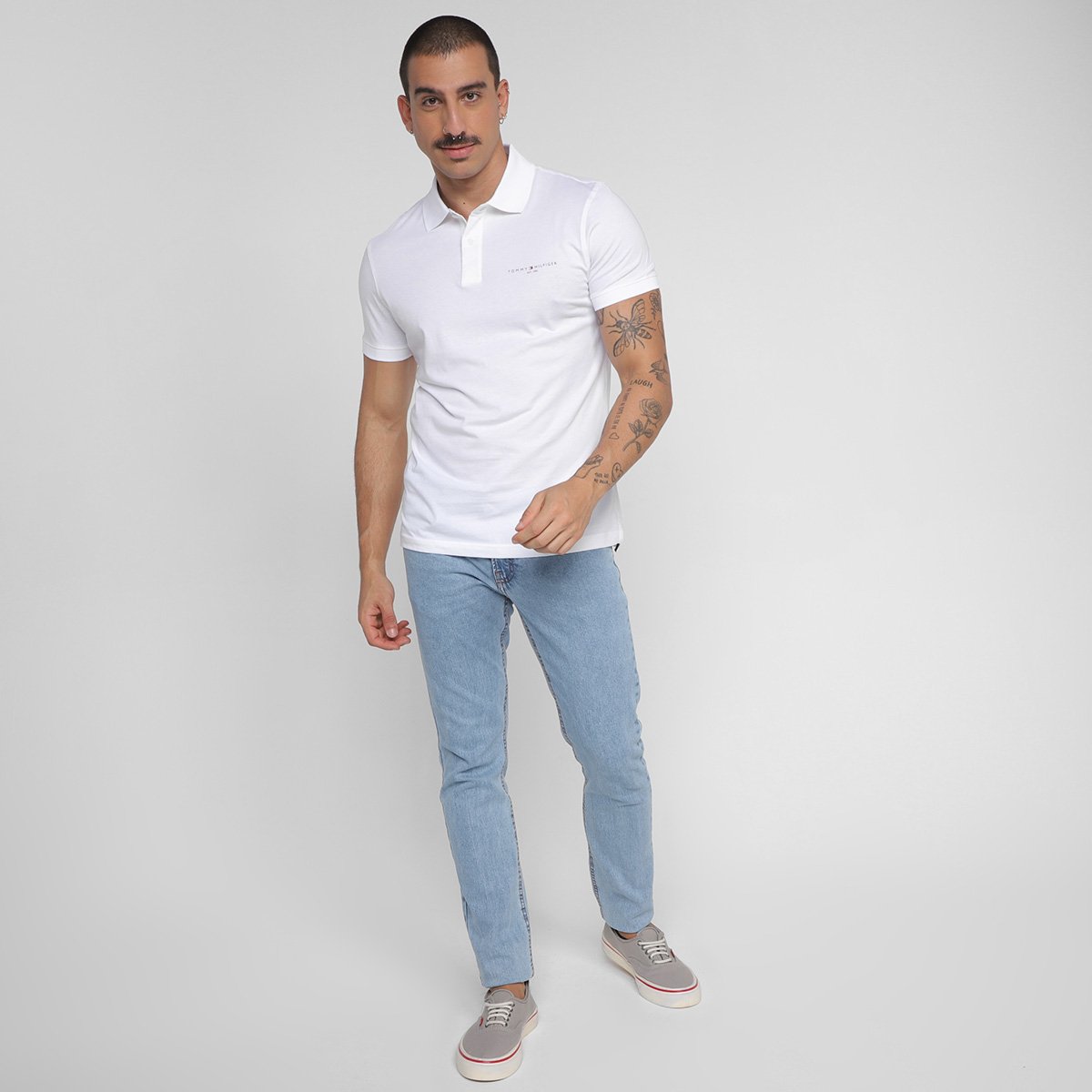 Camisa Polo Tommy Hilfiger Básica Masculina - Tam: GG - 3