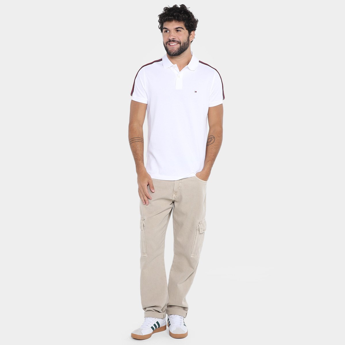 Camisa Polo Tommy Hilfiger Shadow Gs Masculina - Tam: G - 3