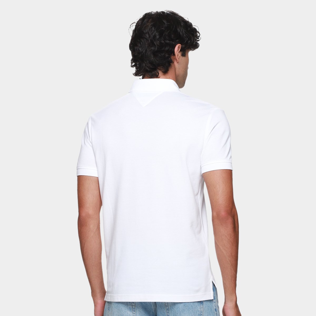 Camisa Polo Tommy Hilfiger Chest Insert Masculina - Tam: G - 1