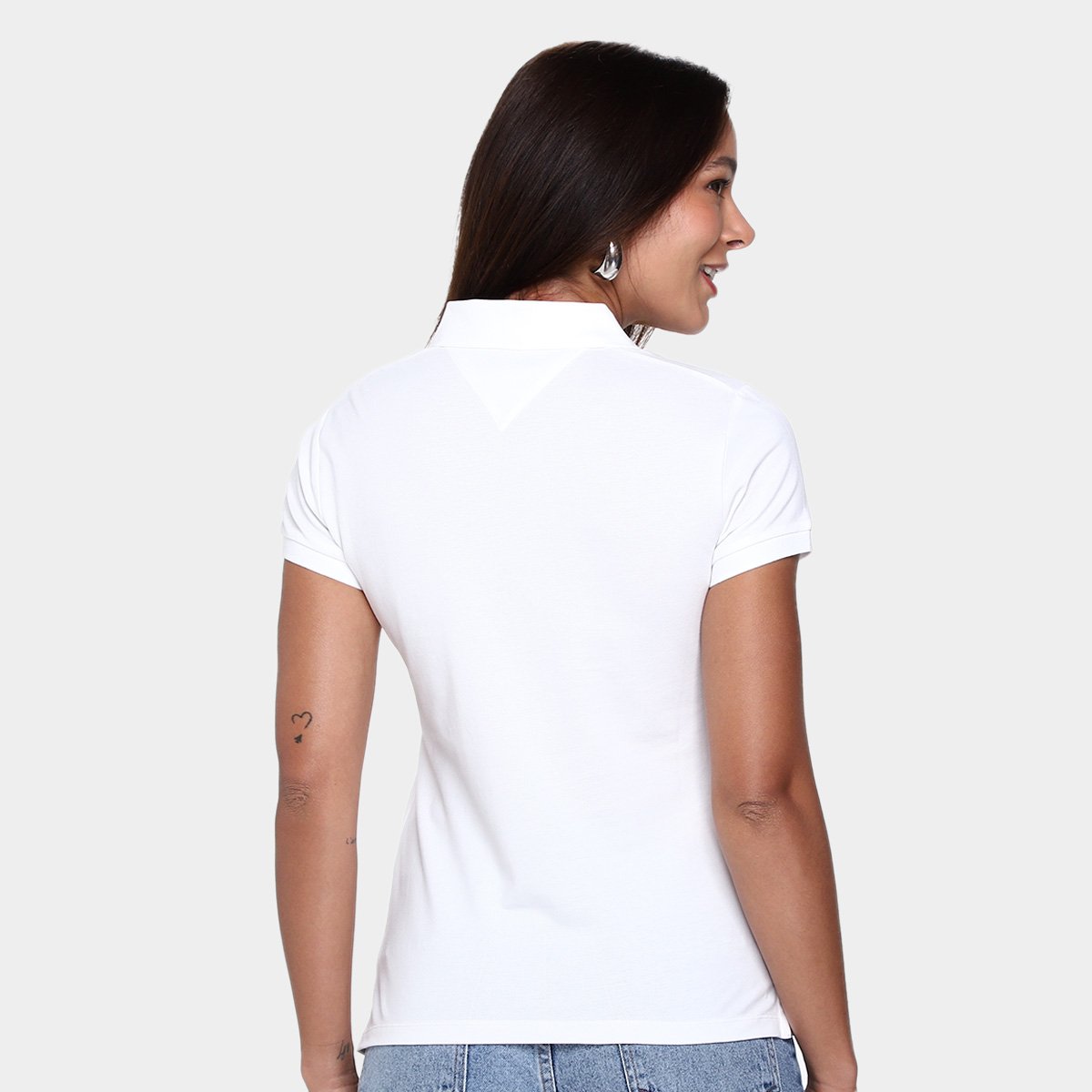 Camisa Polo Tommy Hilfiger Script Feminina - Tam: GG - 1