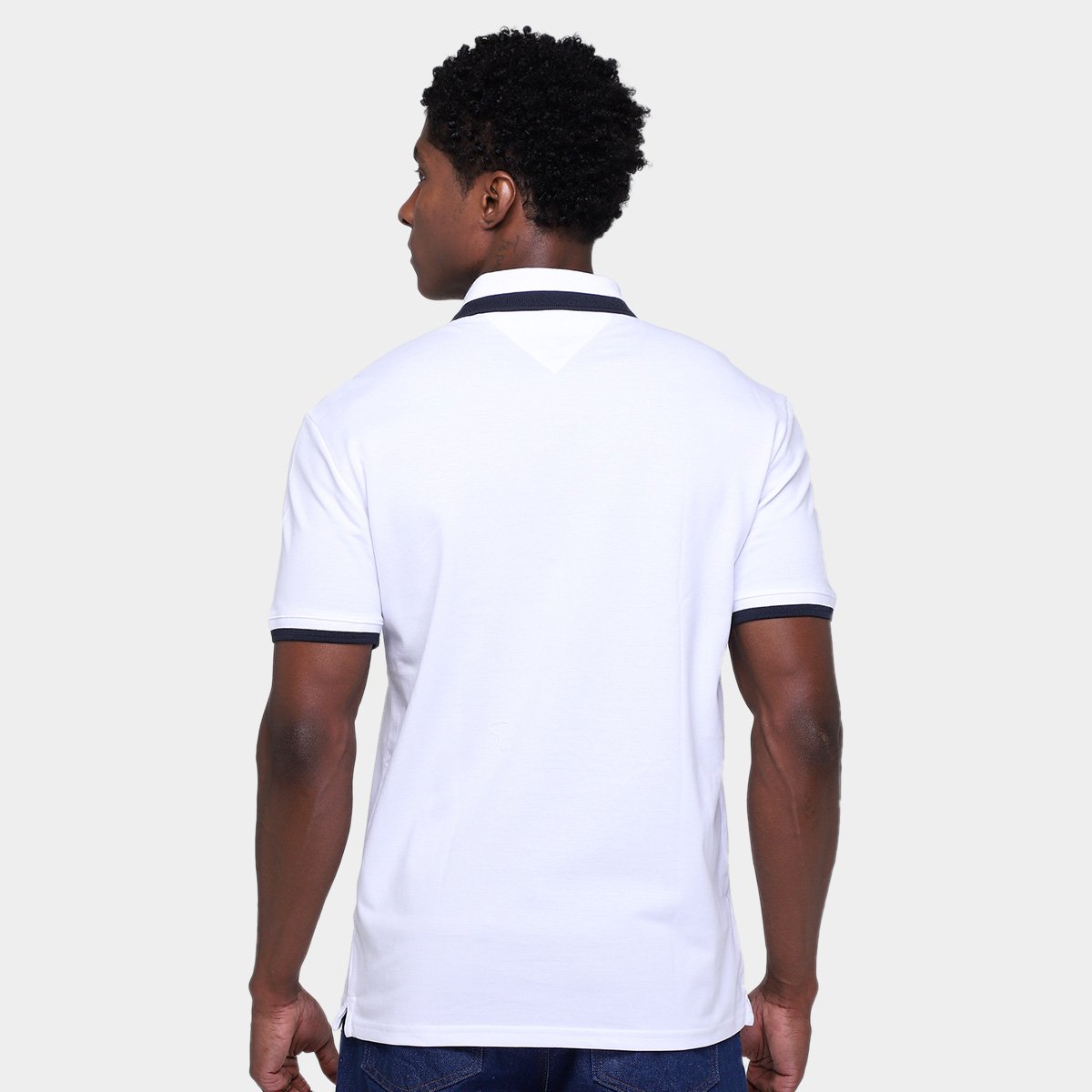 Camisa Polo Tommy Hilfiger Placket Masculina - Tam: G - 1