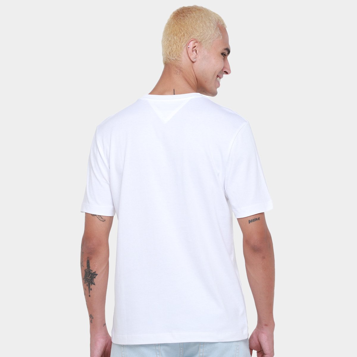 Camiseta Tommy Hilfiger Script Logo Masculina - Tam: P - 1