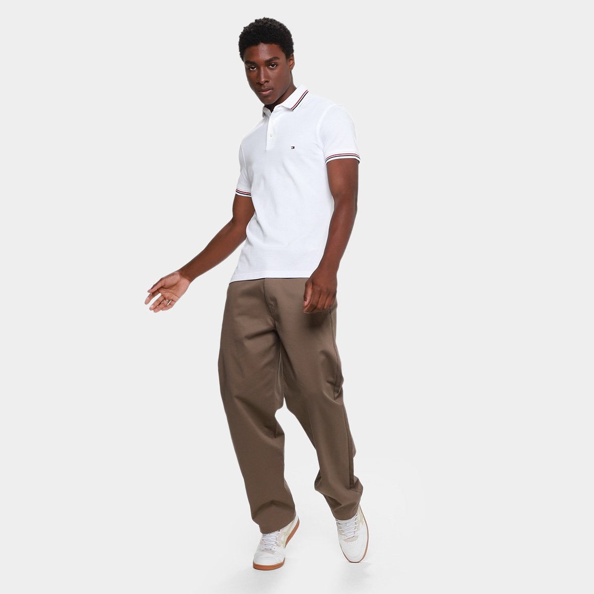 Camisa Polo Tommy Hilfiger Masculina - Tam: P - 5