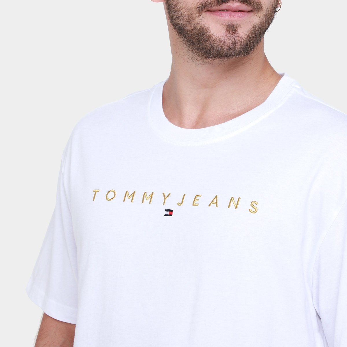 Camiseta Tommy  Jeans Gold LNR Masculina - Tam: P - 2