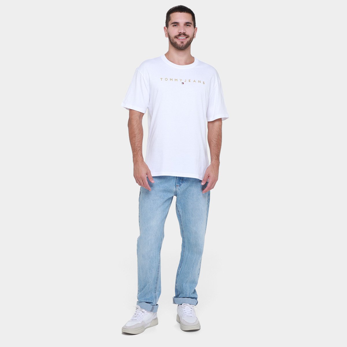 Camiseta Tommy  Jeans Gold LNR Masculina - Tam: P - 3