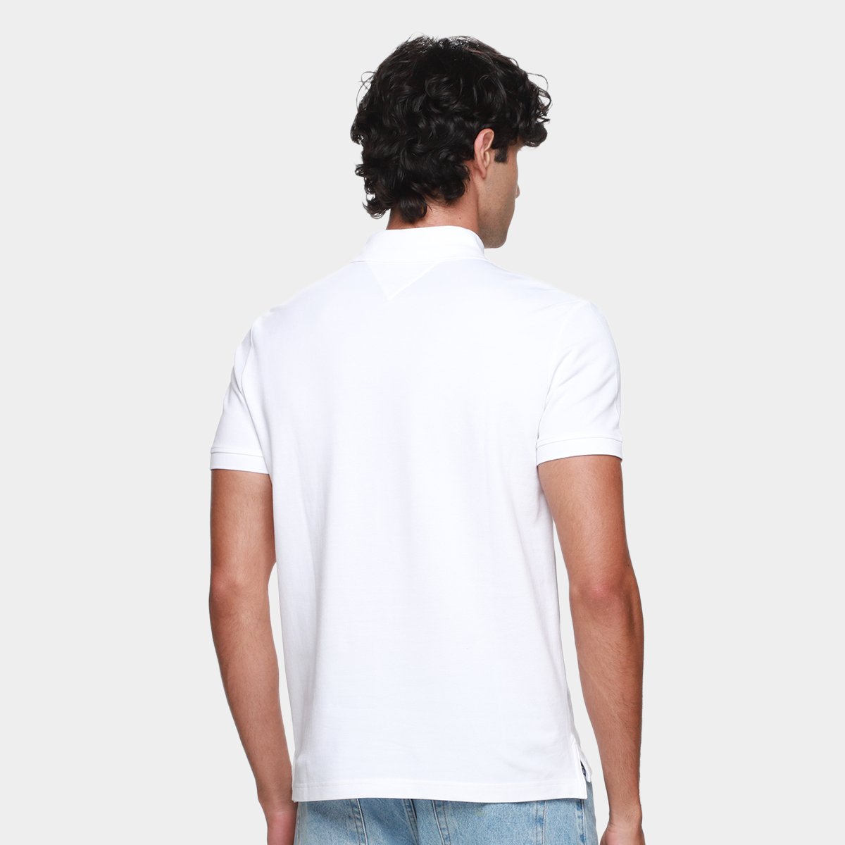 Camisa Polo Tommy Hilfiger Pique Placket Interest Masculina - Tam: M - 1