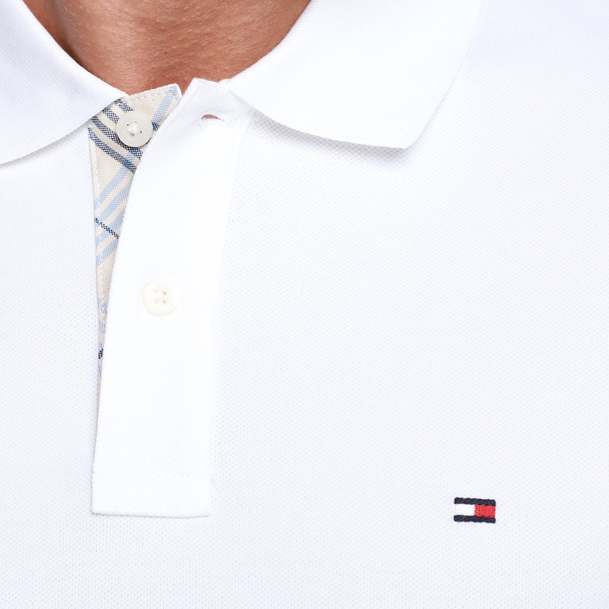 Camisa Polo Tommy Hilfiger Pique Placket Interest Masculina - Tam: M - 2