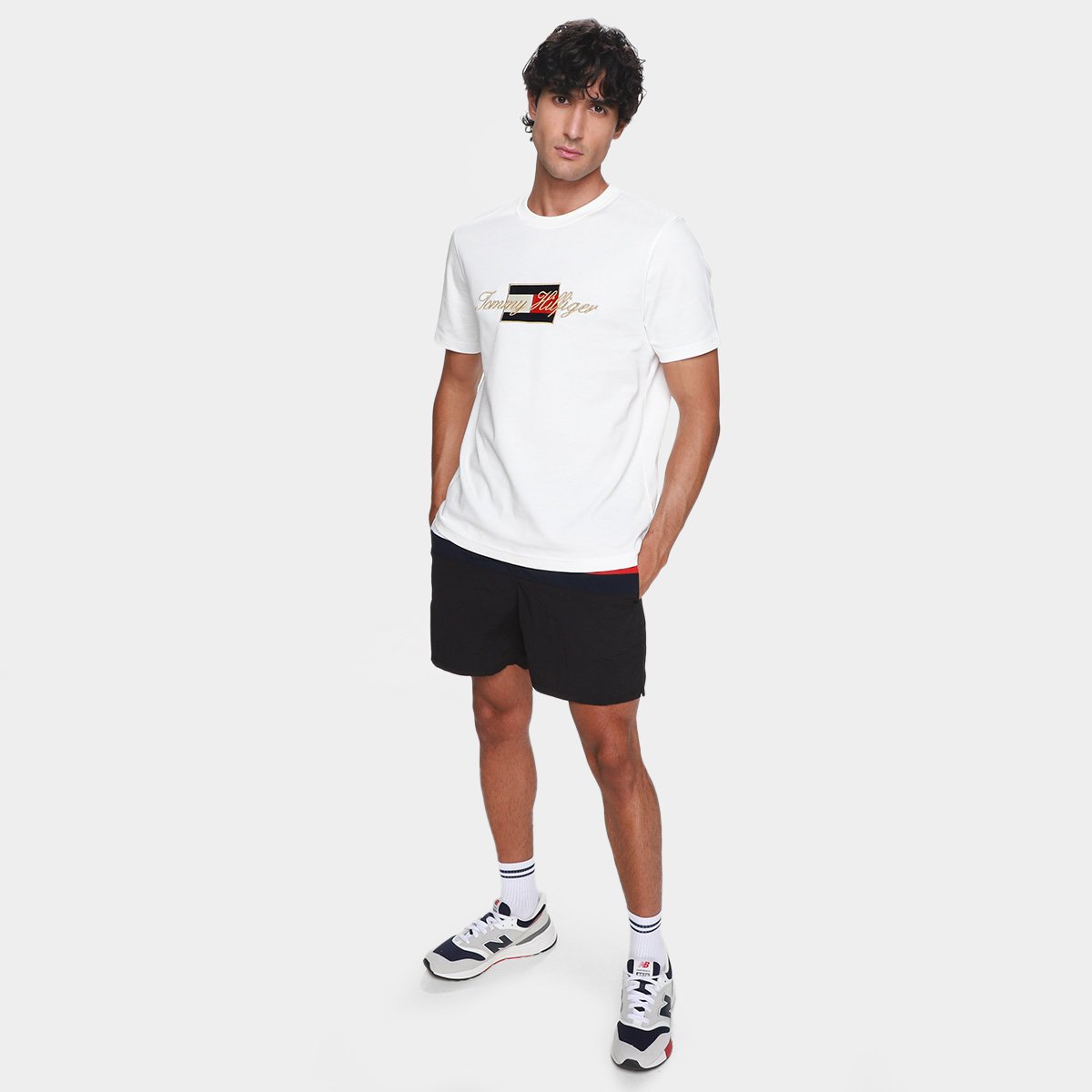 Camiseta Tommy Hilfiger Icon Gold Masculina - Tam: G - 3