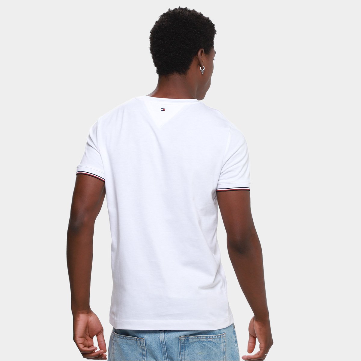 Camiseta Tommy Hilfiger Tipped Masculina - Tam: P - 1