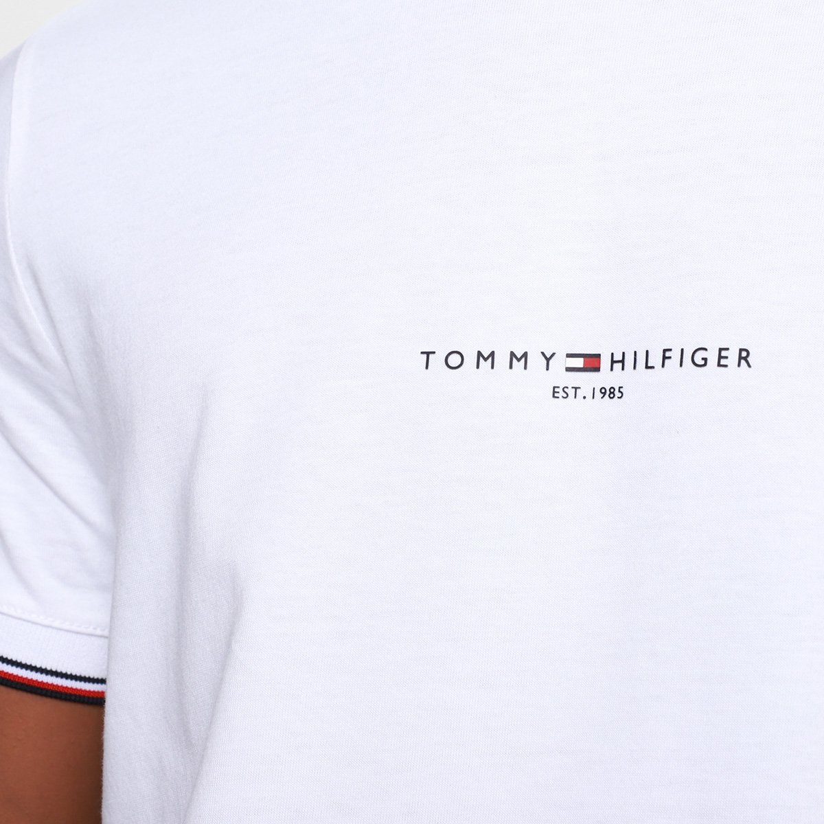 Camiseta Tommy Hilfiger Tipped Masculina - Tam: P - 2