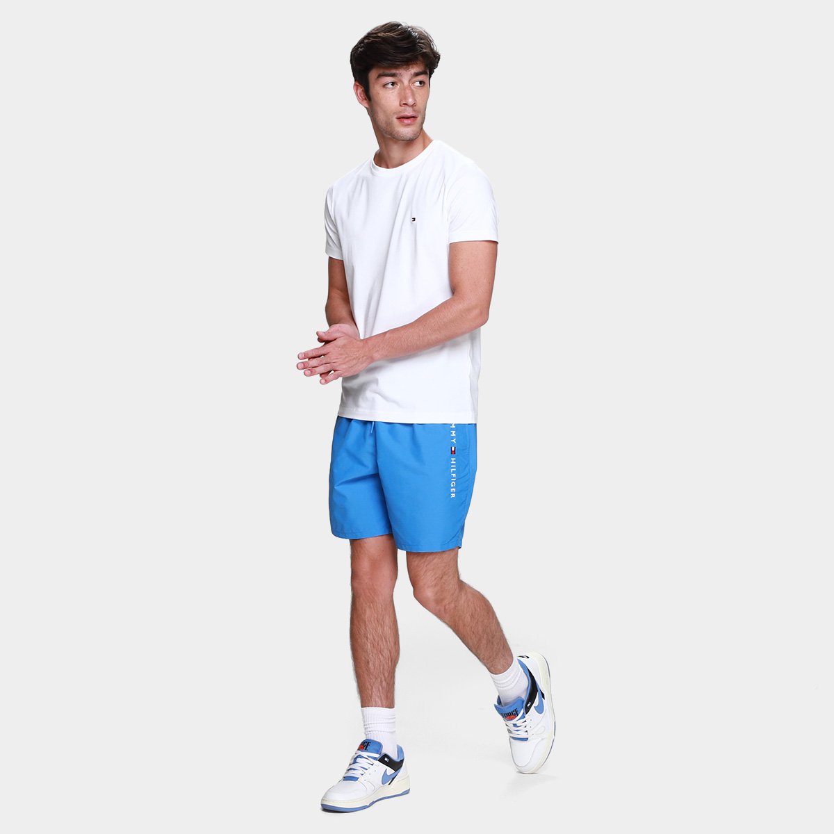 Camiseta Slim Tommy Hilfiger Stretch Fit Masculina - Tam: P - 4