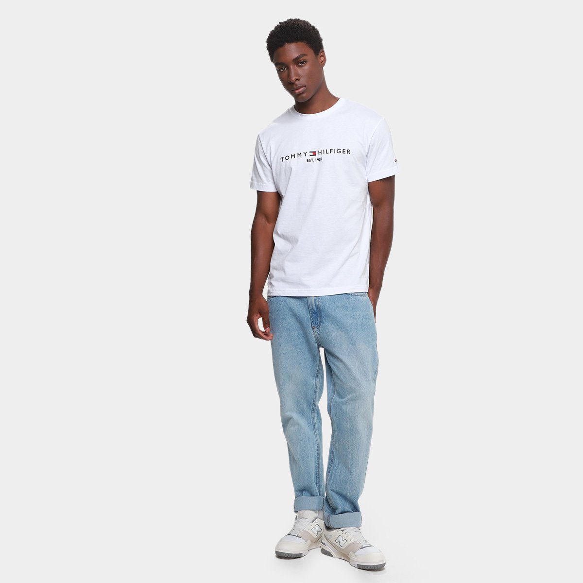 Camiseta Tommy Hilfiger IM Core Masculina - Tam: P - 4