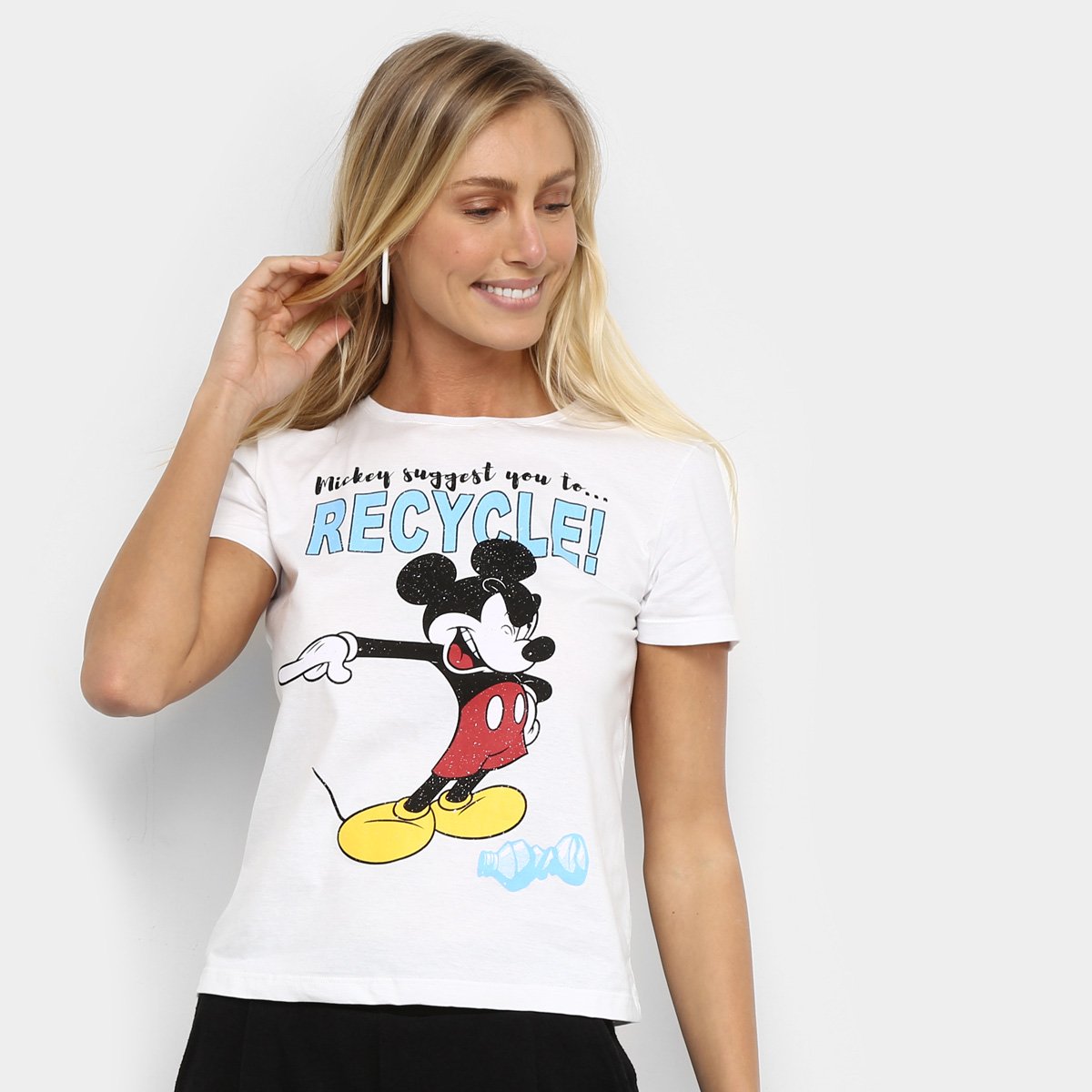 camiseta colcci mickey feminina