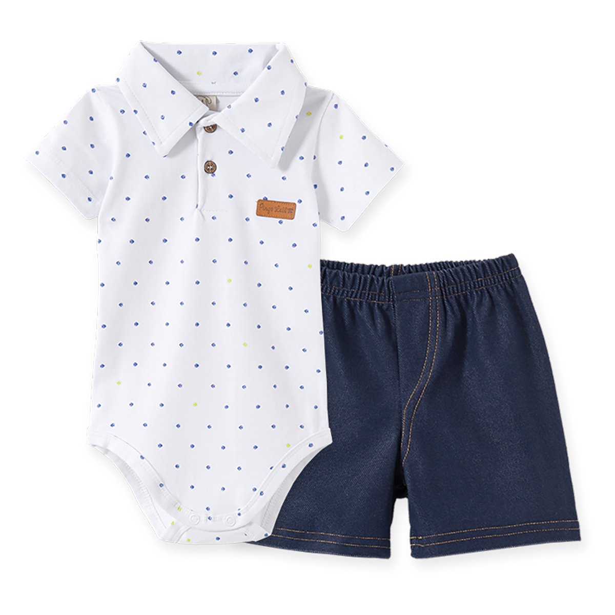 Conjunto Infantil Pingo Lelê Poá Masculino