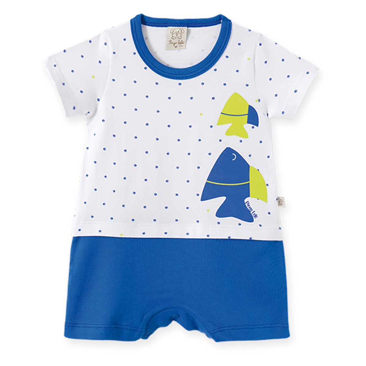 Macacão Curto Pingo Lelê Estampado Bebê