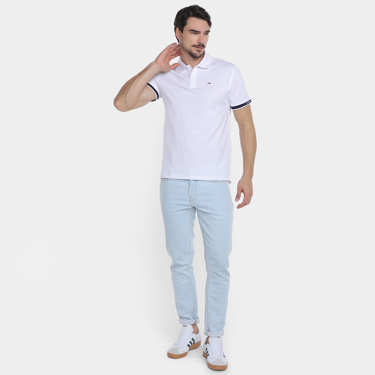Camisa Polo Tommy Jeans Casual Masculina - Tam: G - 3