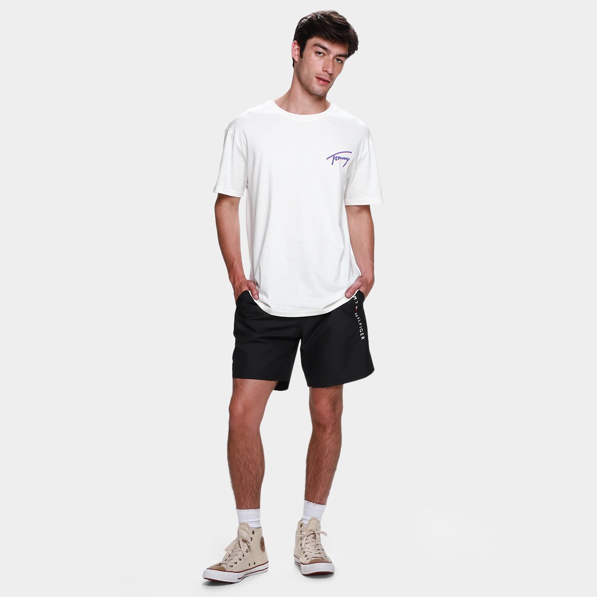 Camiseta Tommy Jeans Faded Graphic Masculina - Tam: P - 3