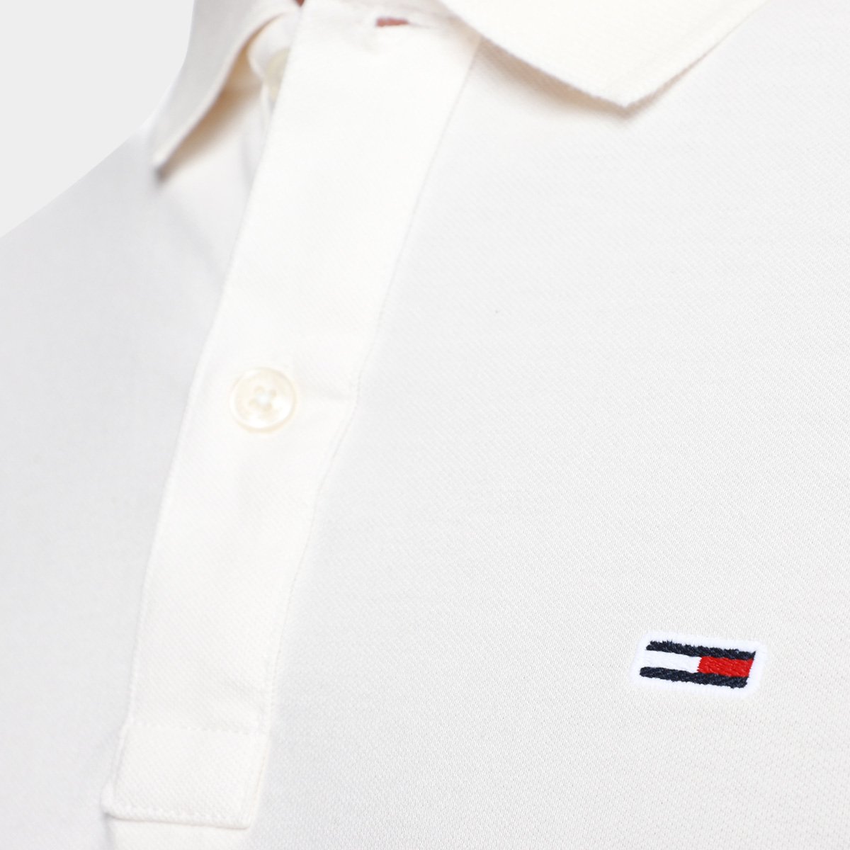 Camisa Polo Tommy Jeans Flag Cuff Masculina - Tam: P - 3