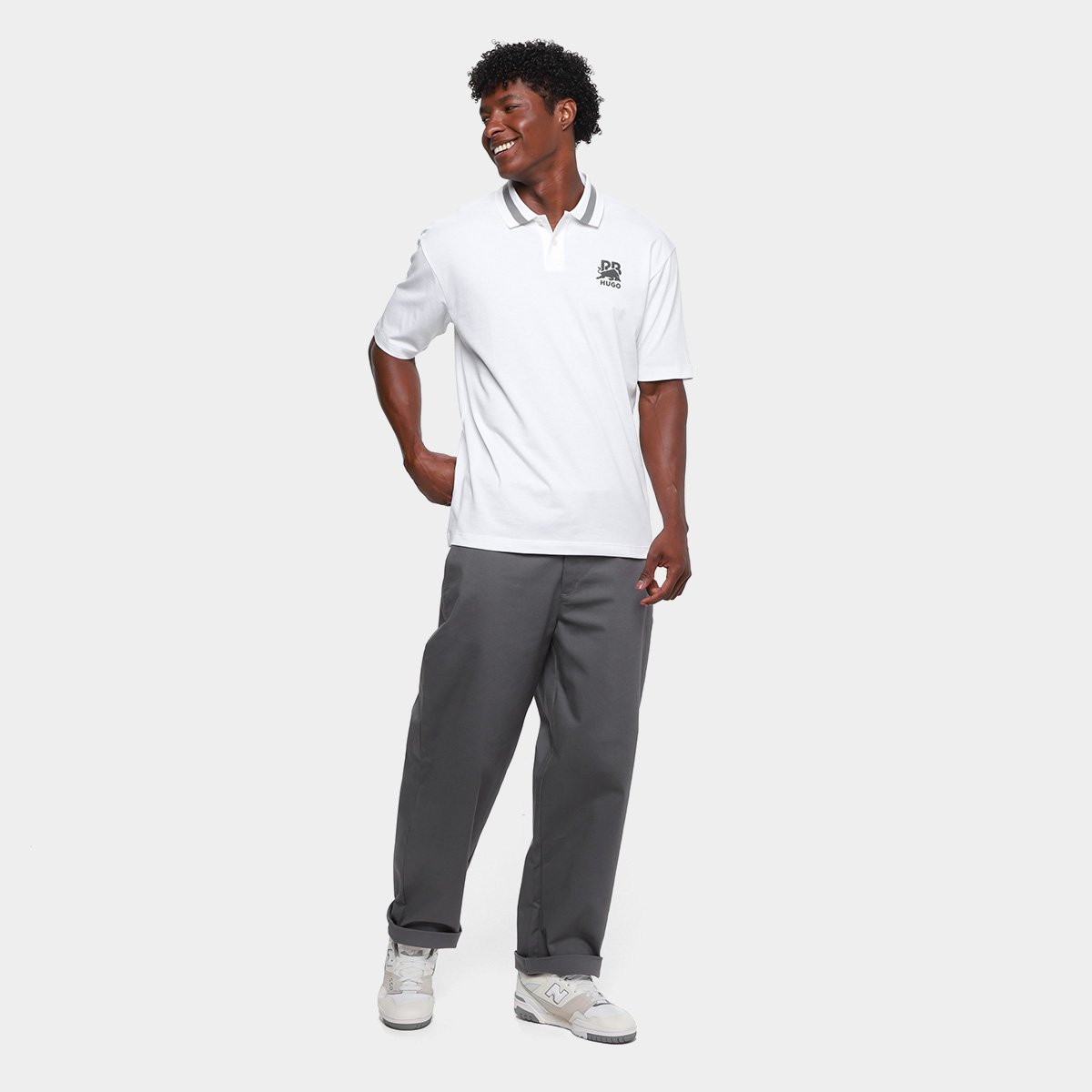 Camisa Polo Hugo Boss X Red Bull Casual Masculina - Tam: G - 4