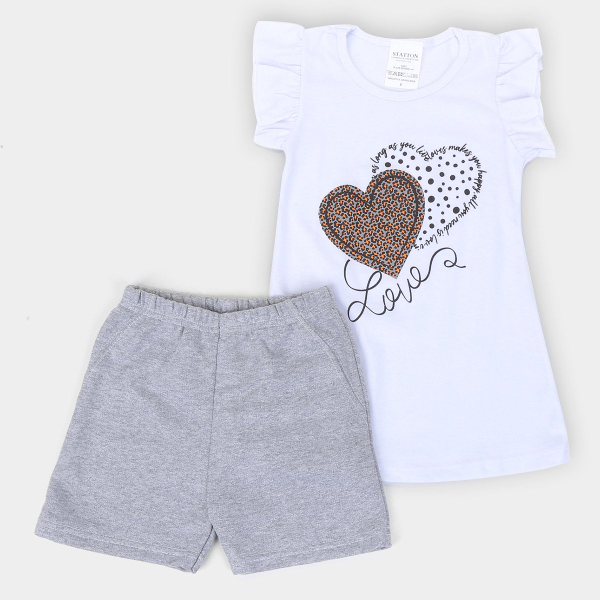 Conjunto Infantil Candy Kids Estampado Feminino