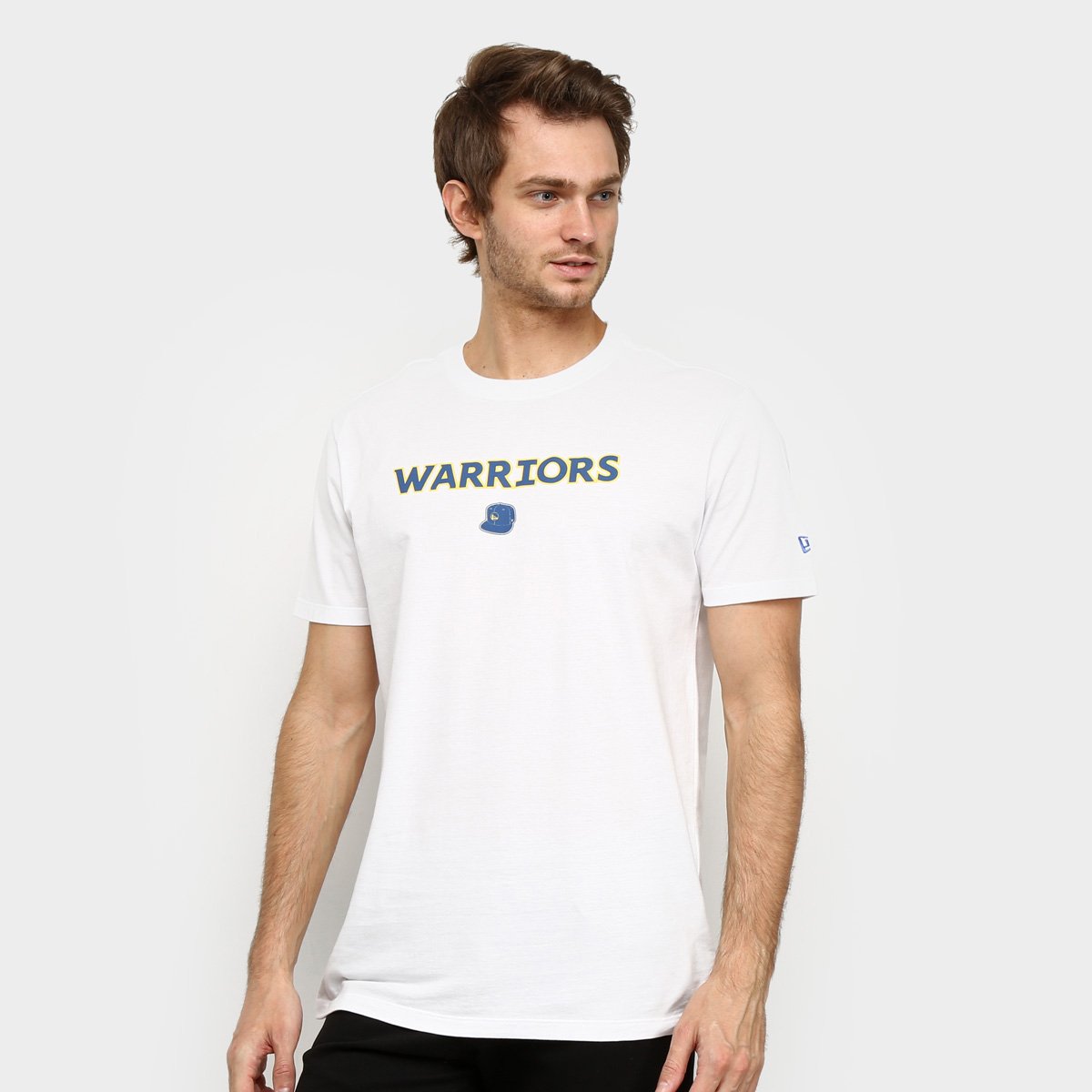 Camiseta NBA Golden State Warriors 90S Cap Continues New Era Masculina