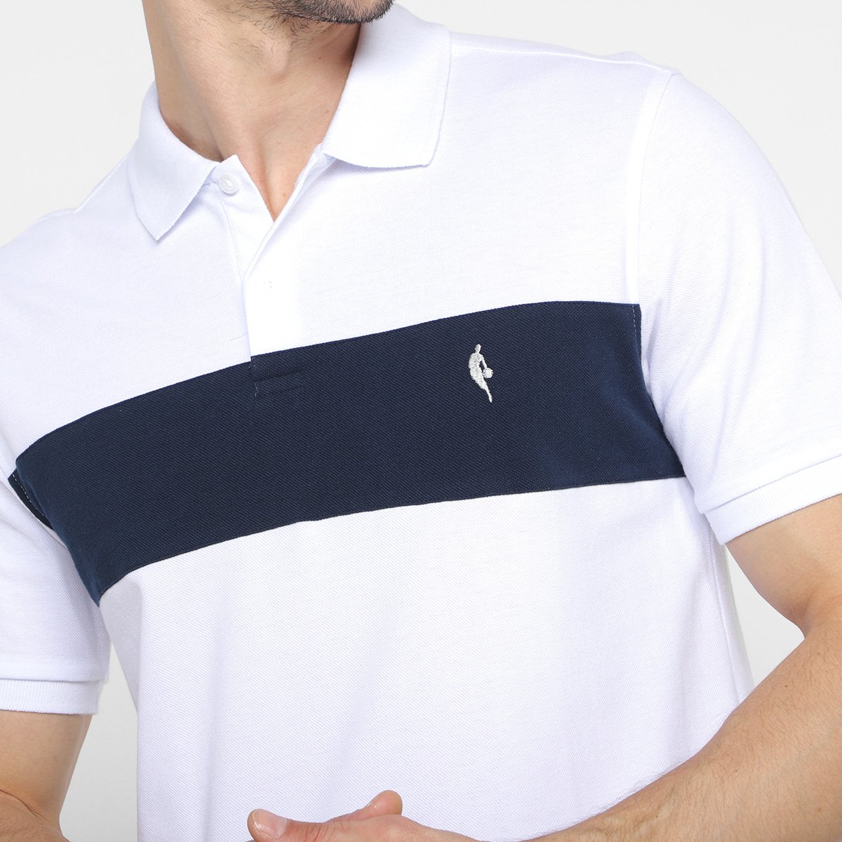 Camisa Polo NBA Piquet C/ Recorte Masculina - Tam: P - 2