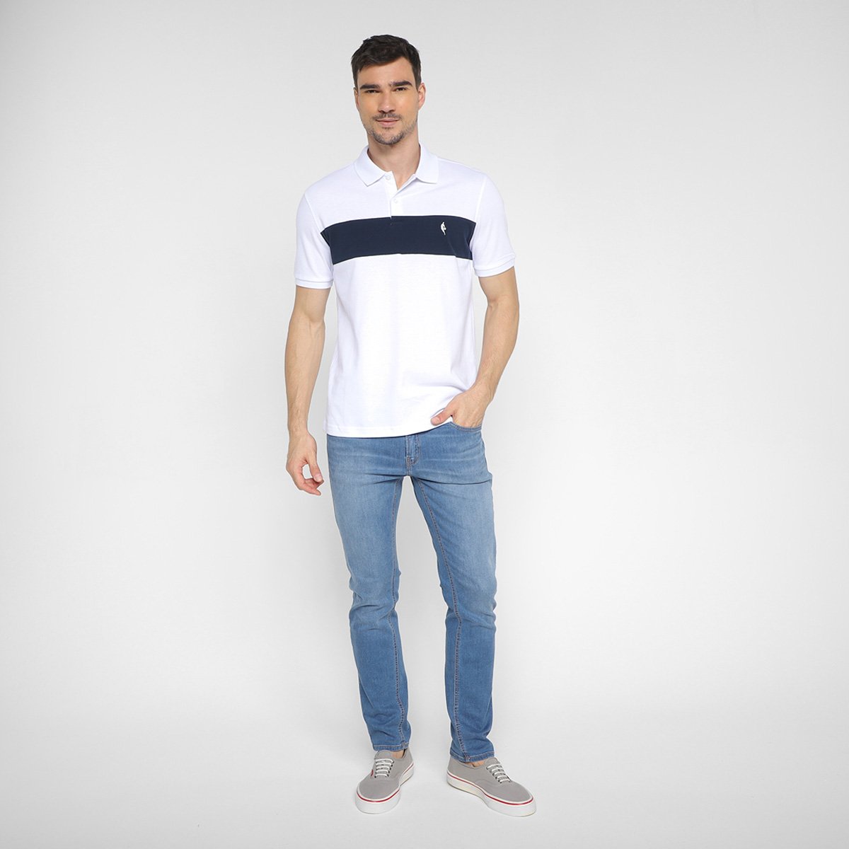 Camisa Polo NBA Piquet C/ Recorte Masculina - Tam: P - 3