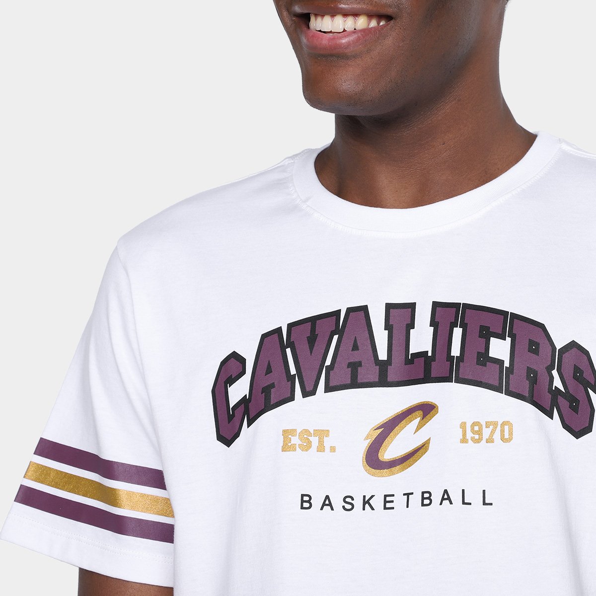 Camiseta NBA Cleveland Cavaliers Essentials Masculina - Tam: M - 2