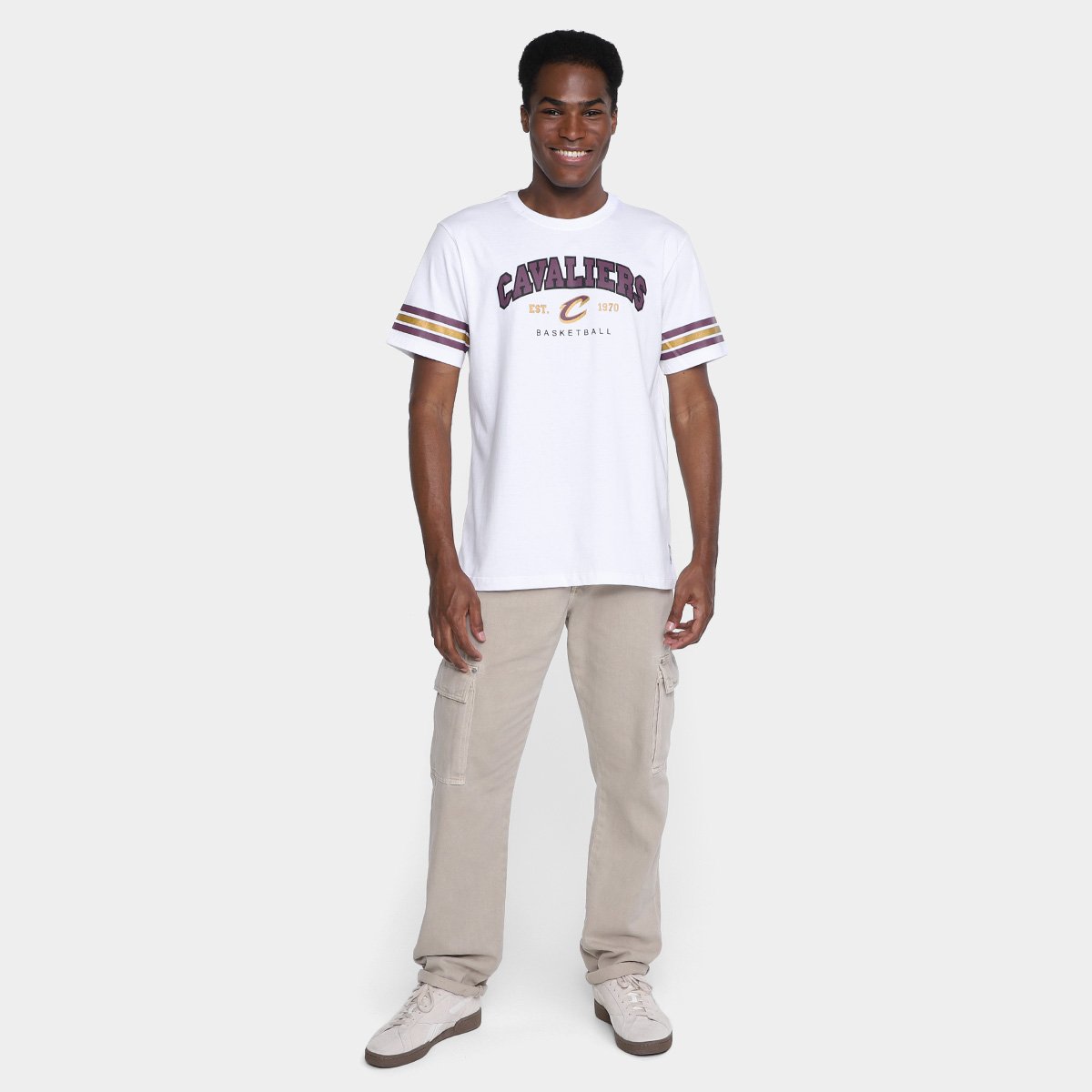 Camiseta NBA Cleveland Cavaliers Essentials Masculina - Tam: M - 3