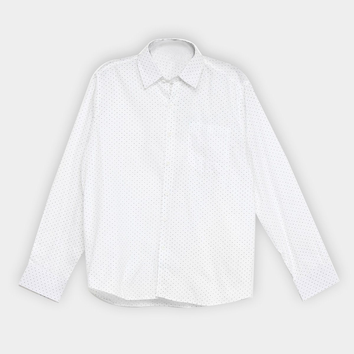 Camisa Giorgio Bianco Estampada Manga Longa Masculina