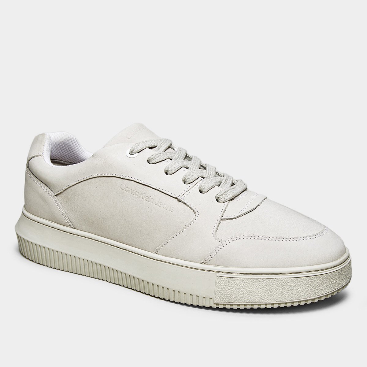 Tênis Couro Calvin Klein Chunky Unicolor Masculino - Tam: 39 - 1