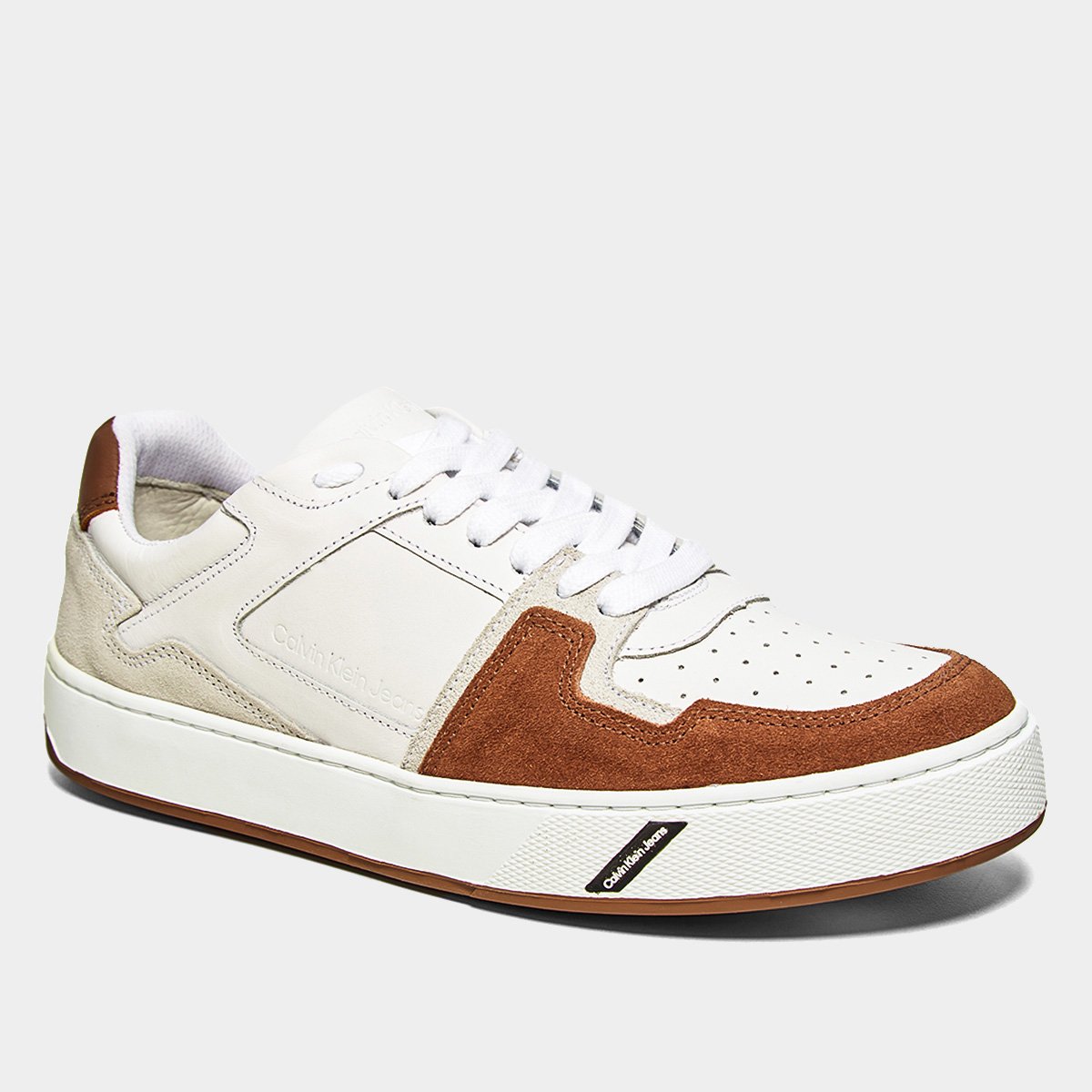 Tênis Couro Calvin Klein Palito Queima Logo Masculino - Tam: 42 - 1