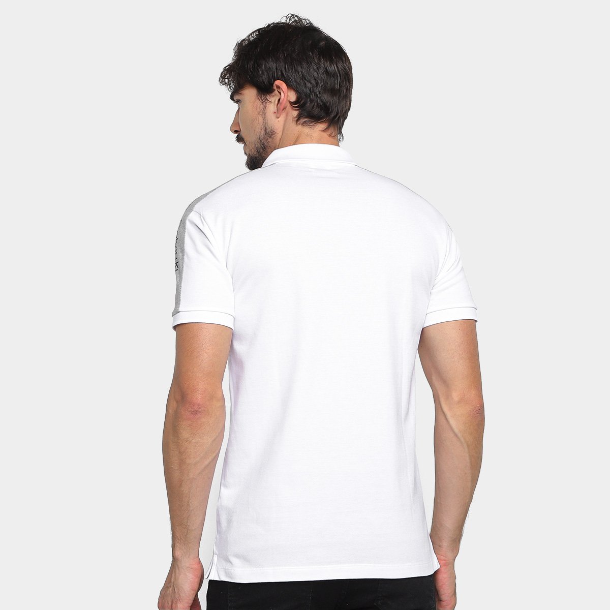 Camisa Polo Recortes Logo Masculina - Tam: M - 1