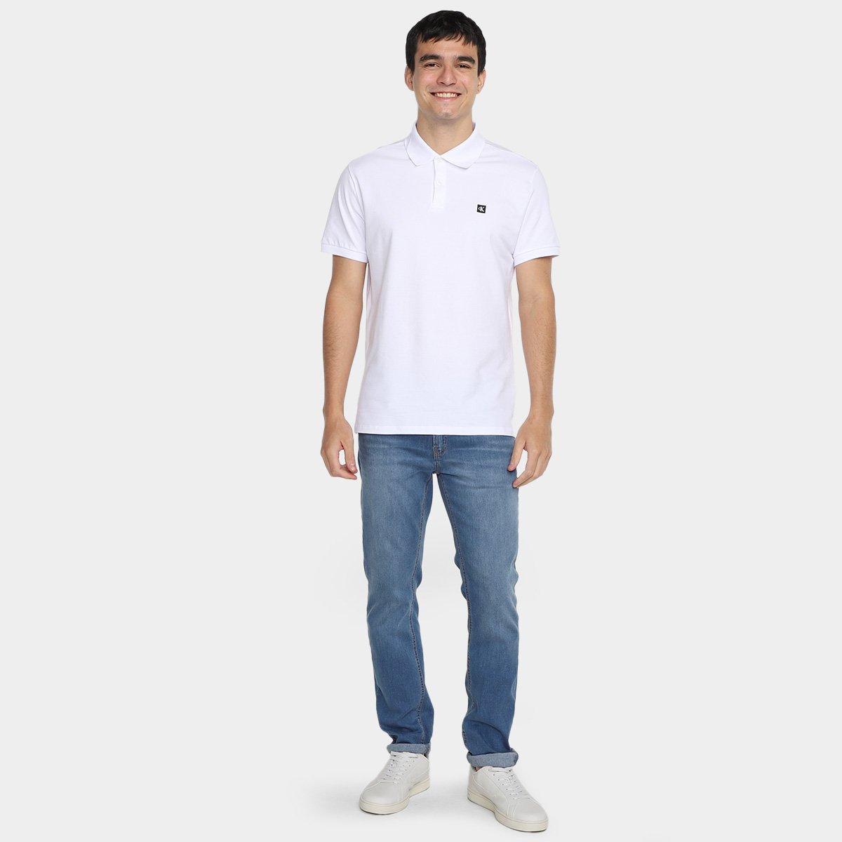 Camisa Polo Calvin Klein Premium Masculina - Tam: P - 3