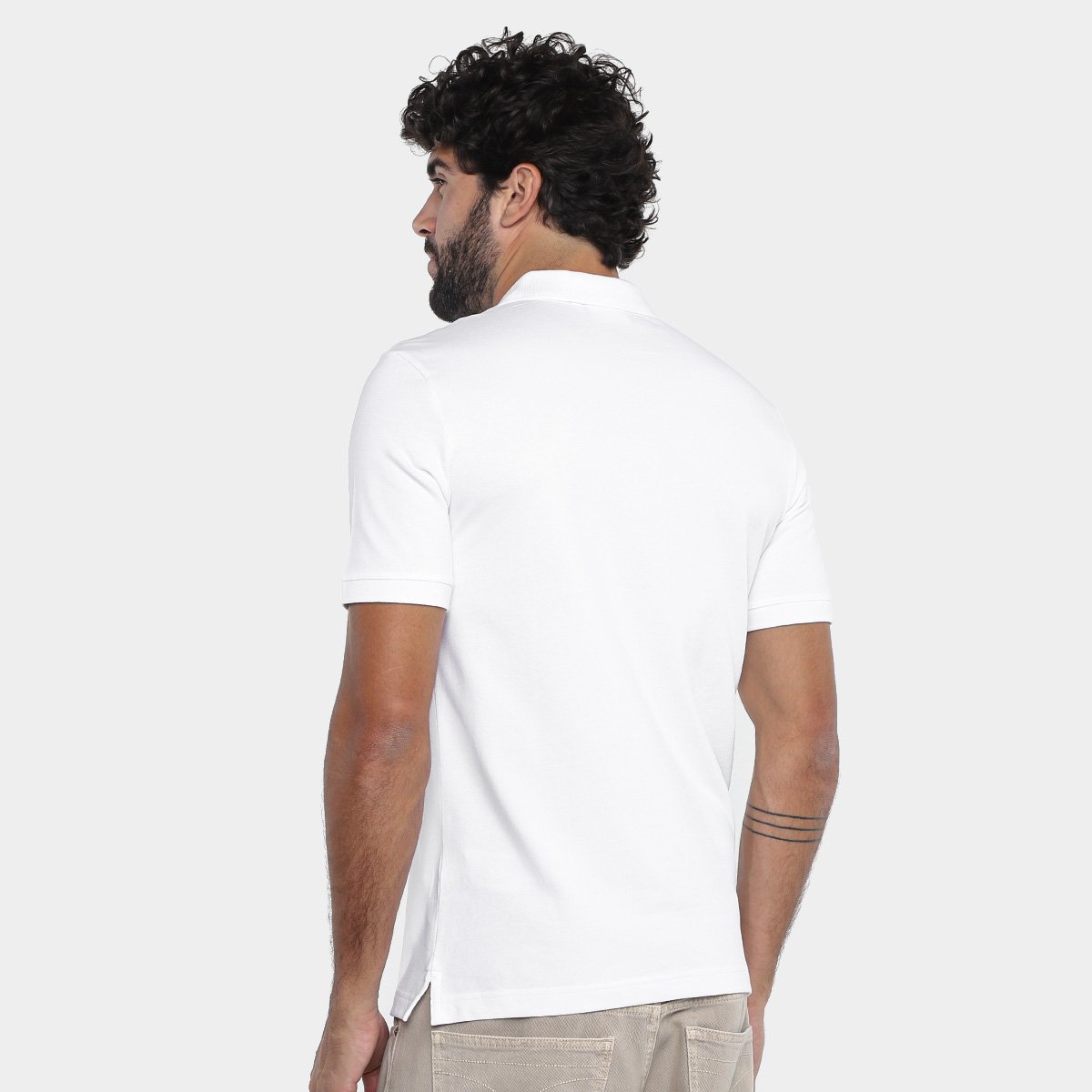 Camisa Polo Calvin Klein Slim Em Piquet Masculina - Tam: P - 1