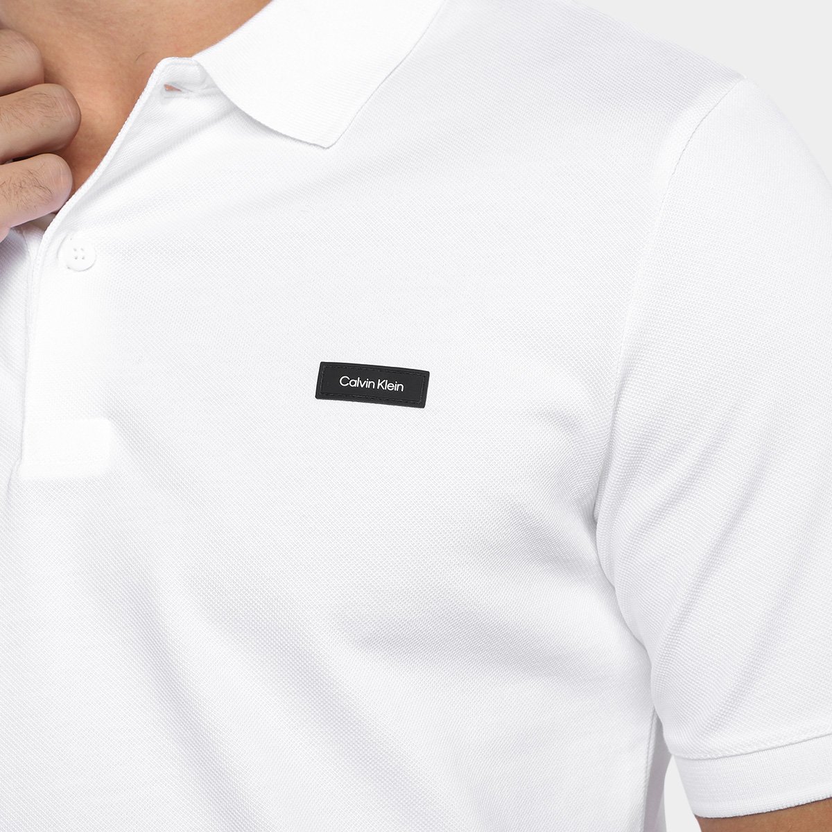 Camisa Polo Calvin Klein Slim Em Piquet Masculina - Tam: P - 2