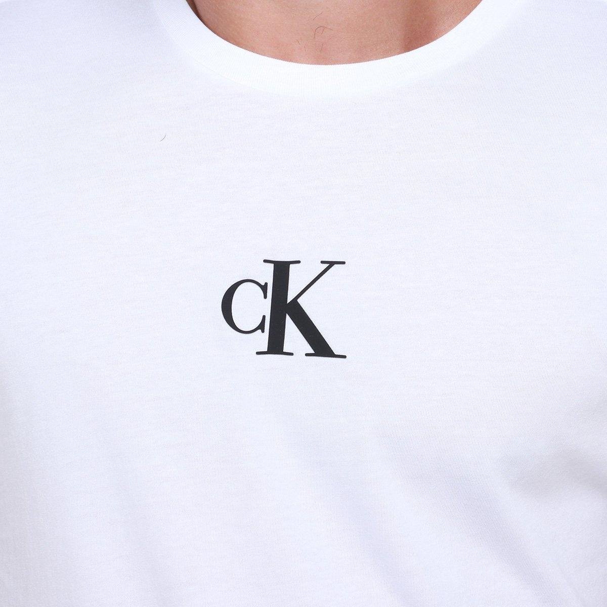 Camiseta Calvin Klein Rubber Patch Masculina - Tam: P - 2