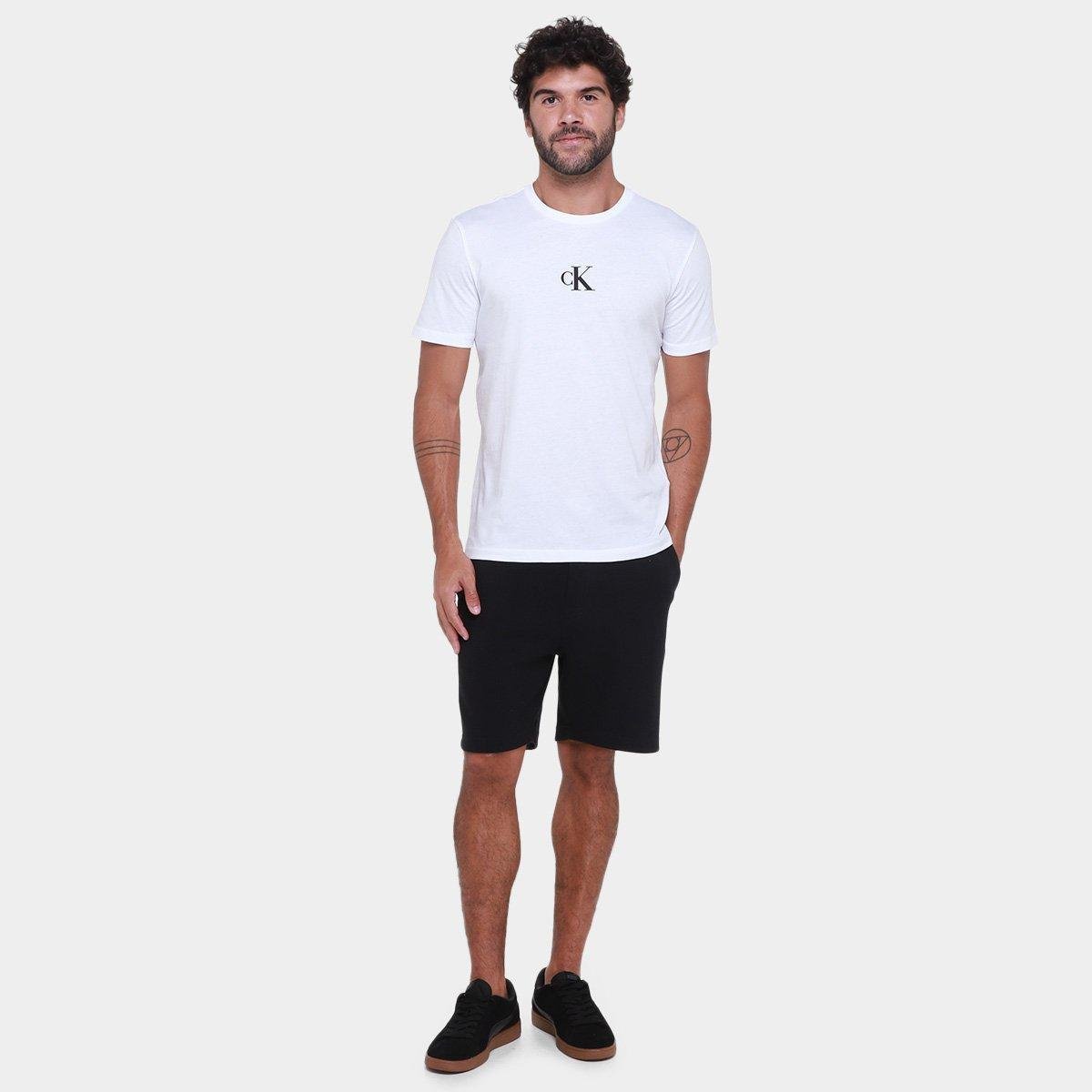Camiseta Calvin Klein Rubber Patch Masculina - Tam: P - 3