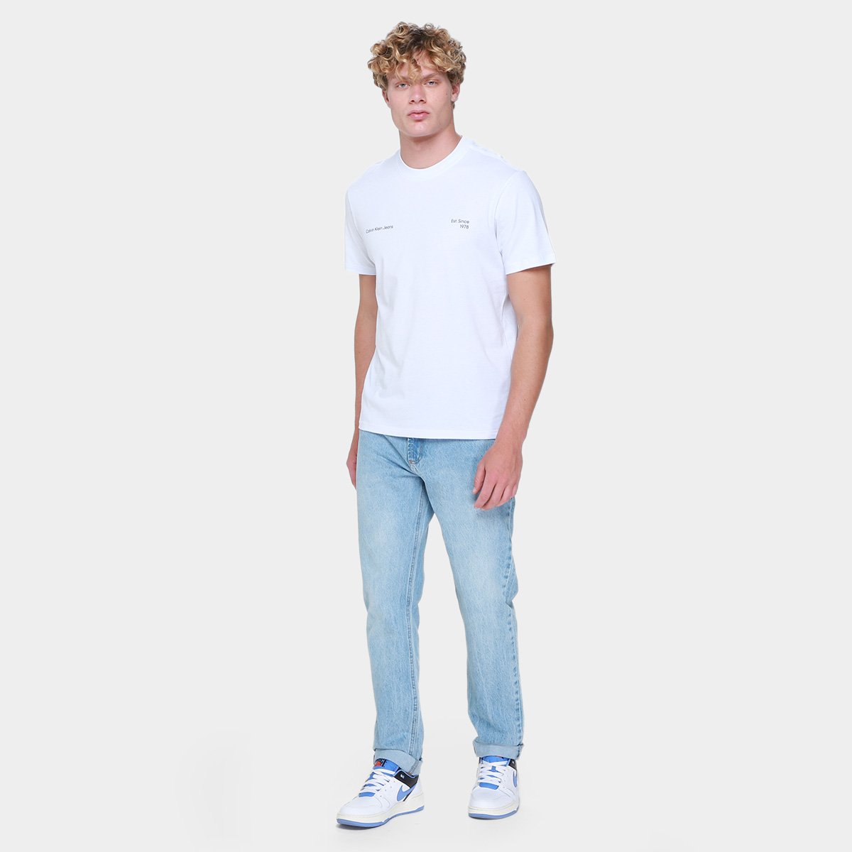 Camiseta Calvin Klein Masculina - Tam: G - 3