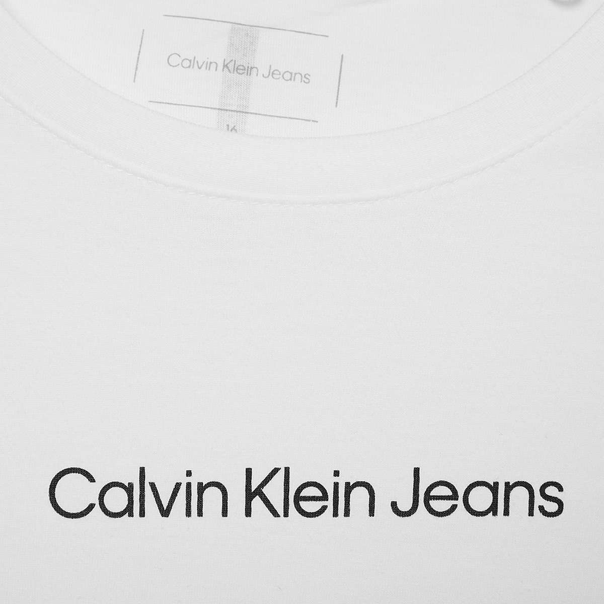 Camiseta Infantil Calvin Klein Manga Longa Menino - Tam: 16A - 1
