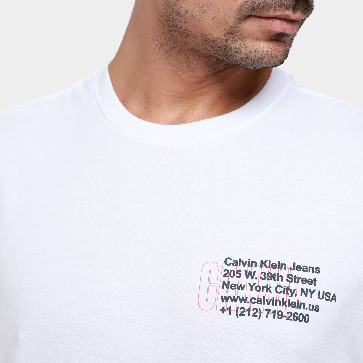 Camiseta Calvin Klein Ny Address Masculina - Tam: M - 2