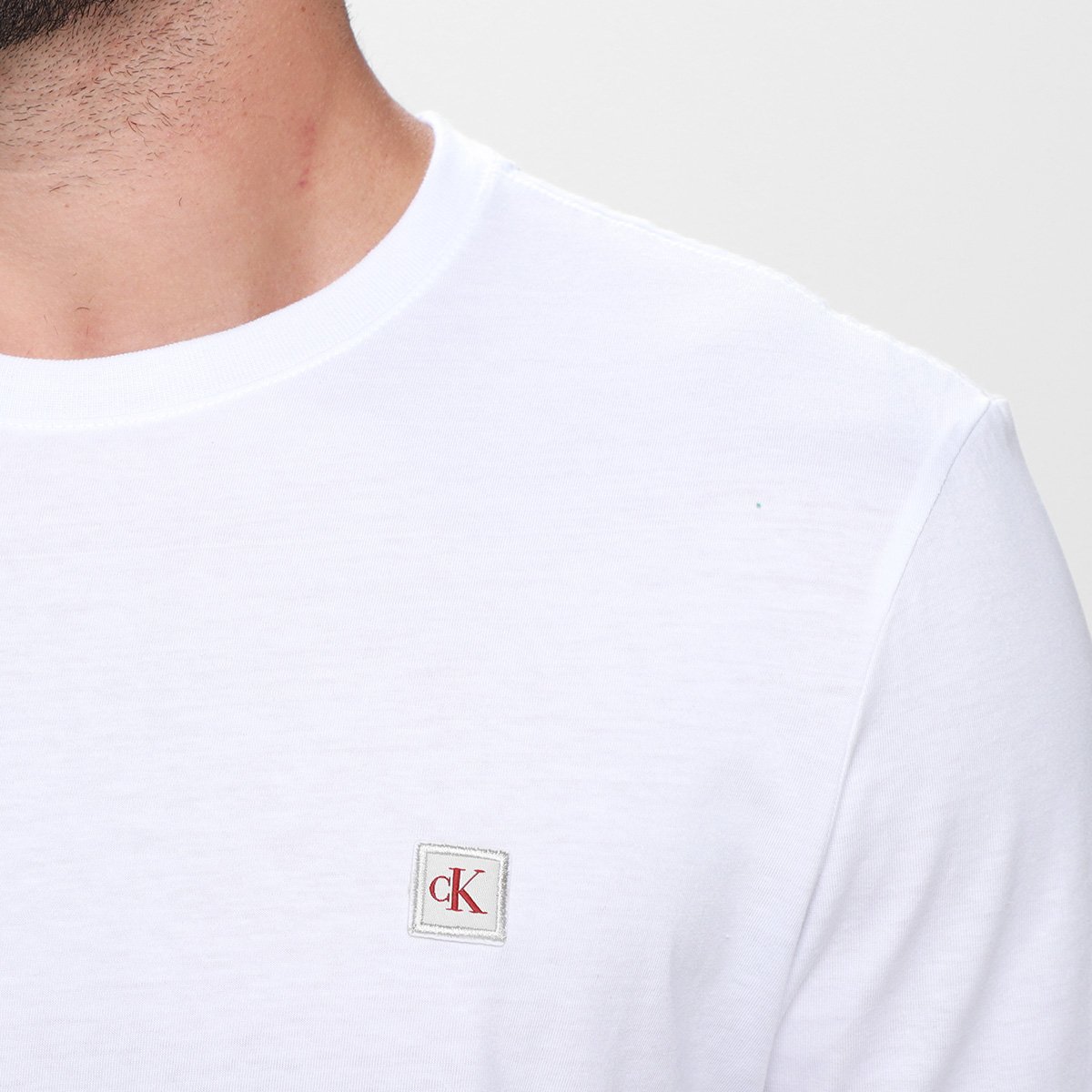 Camiseta Calvin Klein Patch Casual Masculina - Tam: G - 2