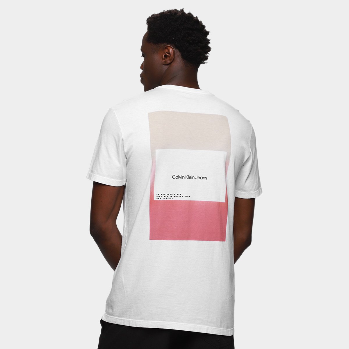 Camiseta Calvin Klein Sunset Overlay Masculina - Tam: M - 1