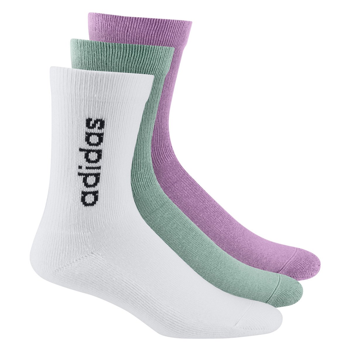 Meia Adidas Cano Mèdio HC VT Crew 3 Pares