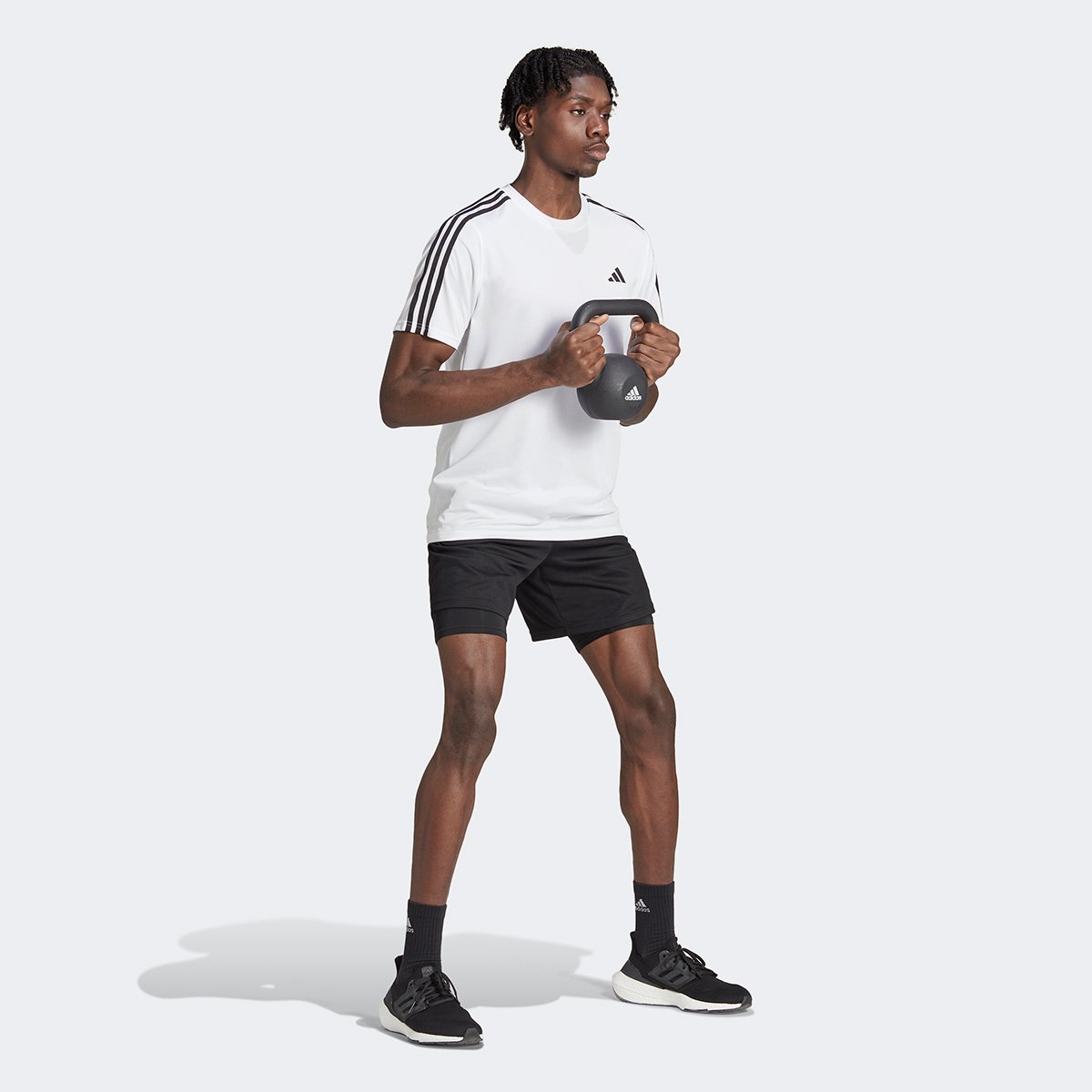 Camiseta Adidas 3 Listras Masculina - Tam: P - 4