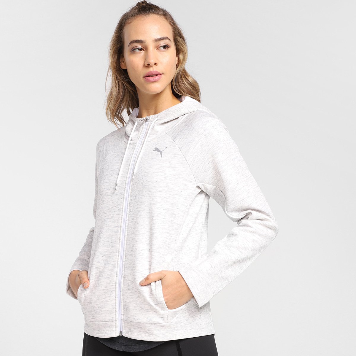 Moletom Puma Evostripe Full-Zip Hoodie Feminino