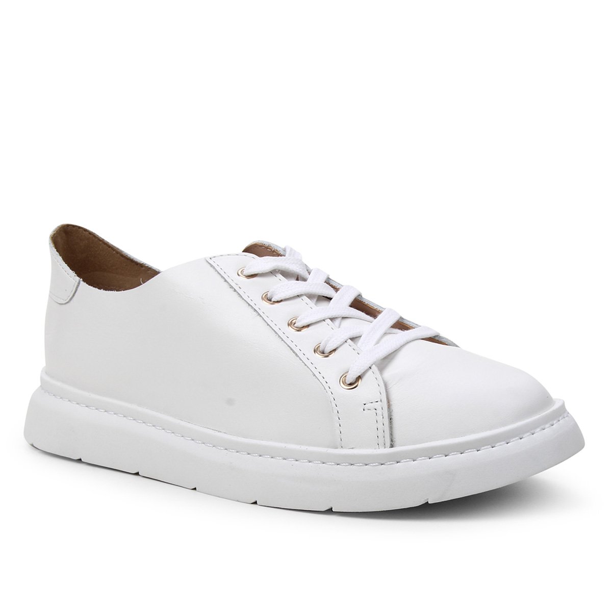 Tênis Couro Shoestock For You Sem Forro Feminino